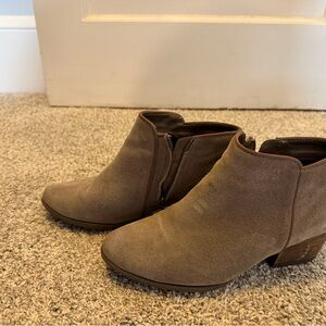 Blondo Grey/Brown Ankle Booties - Size 7.5